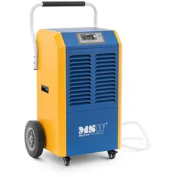 Helloshop26 - Gewerblicher Luftentfeuchter 138 Liter /Tag 130 150 m2 1300 m3/h mit Griff Gummi kaltgewalztes Stahlblech blau gelb 14_0008874
