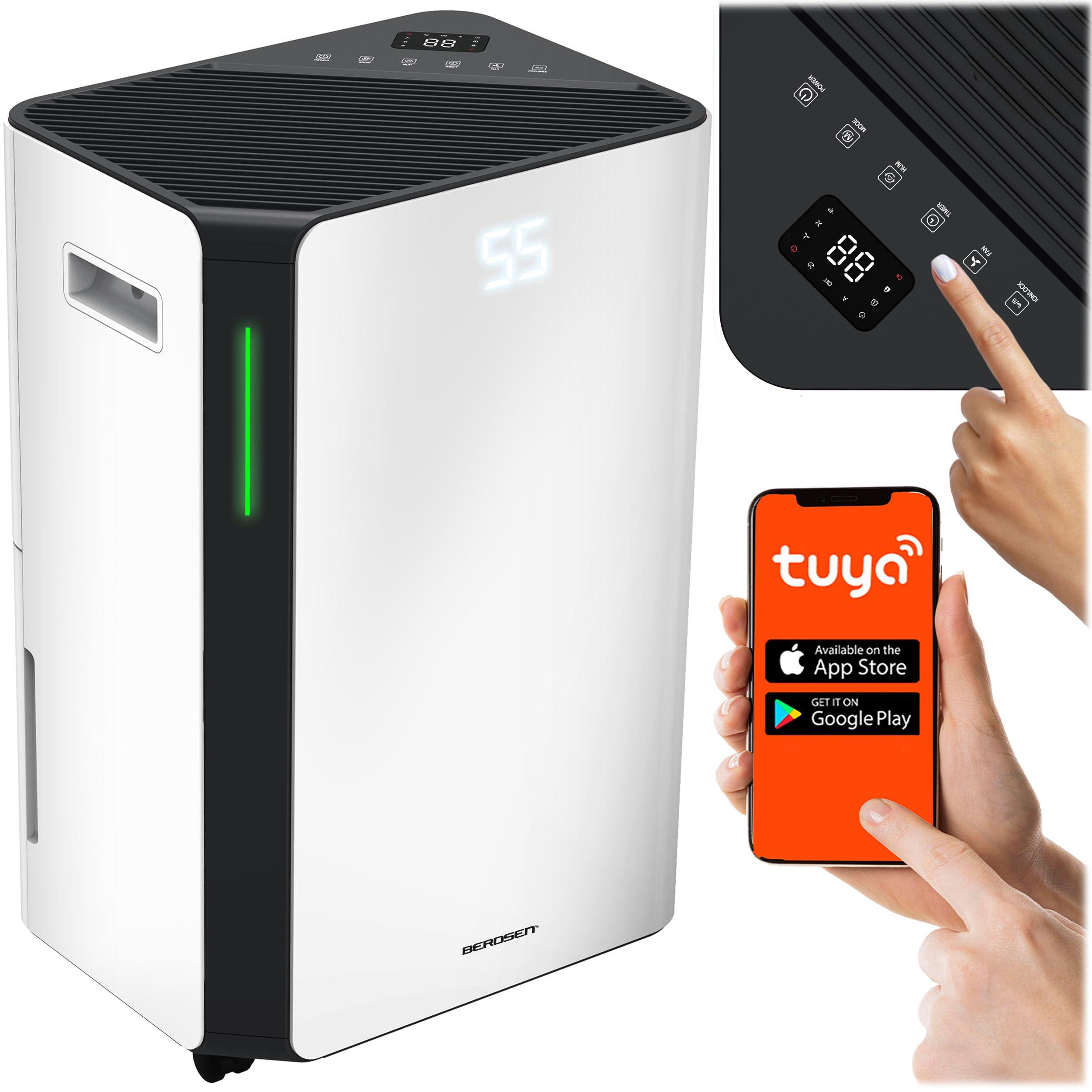 Luftentfeuchter 20 l/Tag, WLAN-App, leise, weiß