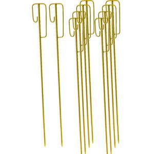UvV UvV Absperrleinenhalter UVVHLT32.25, gelb, mit  -Bügel, aus Metall, Ø 14 x 1200mm, 10 Stück