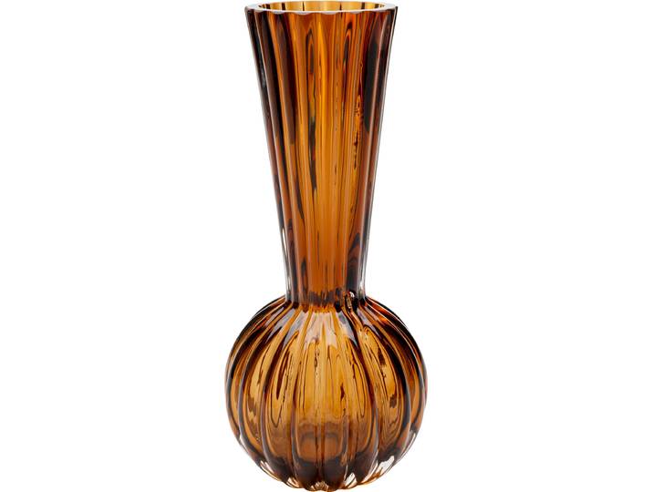 Dekovase KARE DESIGN Daphne Bowl 24cm , braun, B:11cm H:24cm T:11cm, Glas, Vasen, Dekovase