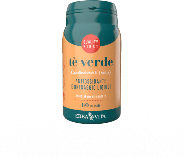 Erba Vita Tè Verde Integratore Antiossidante 60 capsule 450 mg
