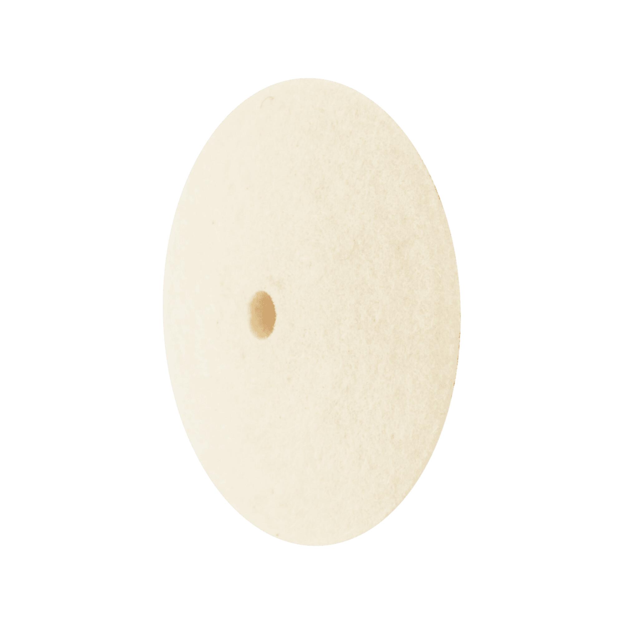 PFERD TOOLS harte Filzscheibe in Linsenform Ø 22x5 mm Bohrung Ø 2 mm für universelle Polierarbeiten (44367009)