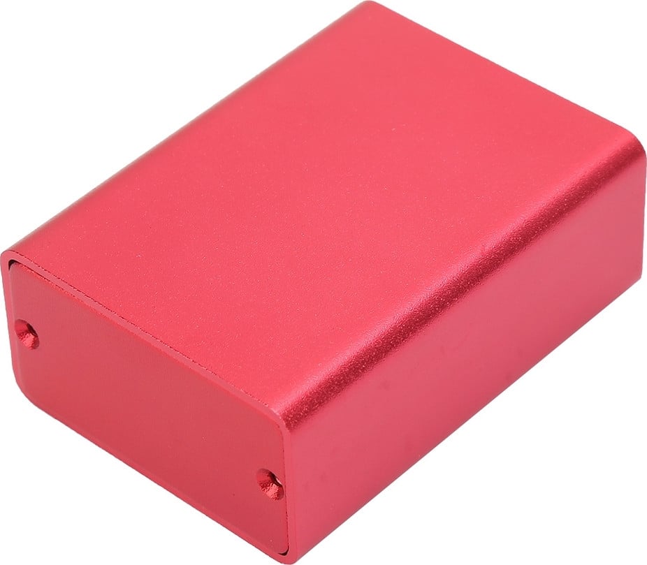 Cocosity Aluminium Behuizing voor Elektronische Projecten, Mat Rood