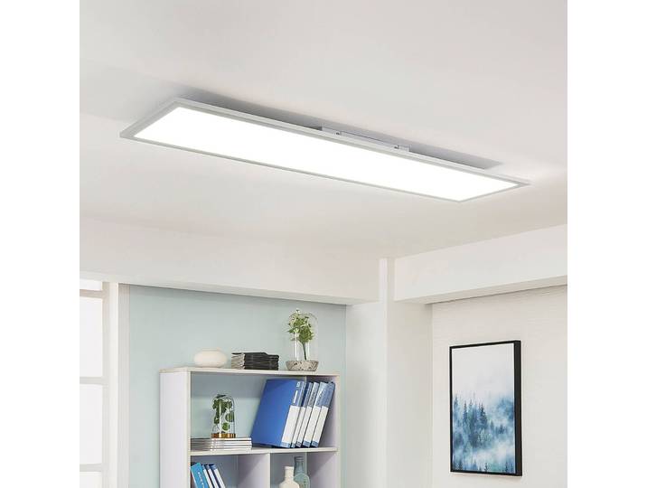 LED Panel Lysander Arcchio, dimmbar, alu / grau / zink, für Arbeitszimmer / Büro, Aluminium