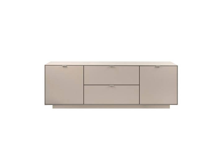 Mid.you Lowboard, Sandfarben, Holzwerkstoff, 2 Fächer, 185x62x37.5 cm, Wohnzimmer, TV Möbel, Lowboards