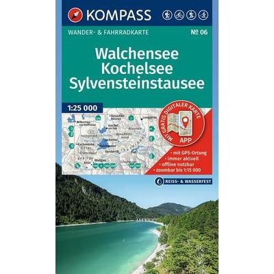 KOMPASS Wanderkarte 06 Walchensee, Kochelsee, Sylvensteinstausee 1:25.000, Sonstige von , KOMPASS Freytag & Berndt, 978-3-99154-546-0