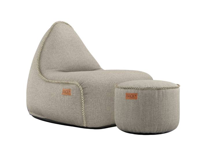 SACKit Sitzsack Cobana sand Bezug: 100 Prozent Olefin Fasermischung / Füllung: EPS Kugeln T 96 cm Wasserabweisend - Material: Bezug: 100% Olefin