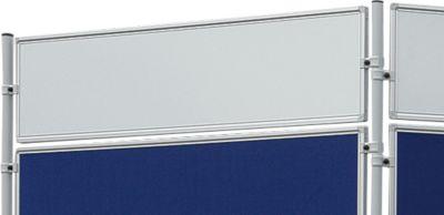 Franken Stellwandtafel ECO beidseitig Schreibtafel, Aluminiumrahmen, 1200x300 mm