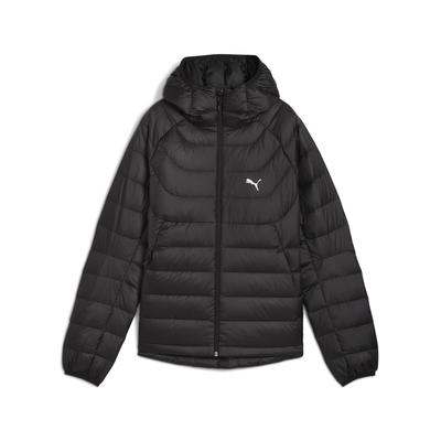 Daunenjacke PUMA "PACKLITE Daunenjacke mit Kapuze Damen", Damen, Gr. S, schwarz, Obermaterial: 100% Polyester. Futter: 100% Polyester. Füllung: 90% Entendaunen, 10% Federn, Jacken Daunenjacke