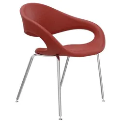 fm Büromöbel Besuchersessel »ELAN« rot, 45.5 cm