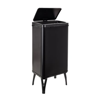 WellHome - Intelligenter Mülleimer 50L in Schwarz 35,5x26x83,5 cm – automatische/manuelle Öffnung