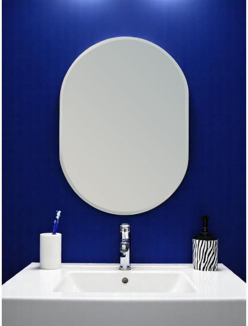 17 Stories Lincoln Oval Mirror None 70cm H x 50cm W