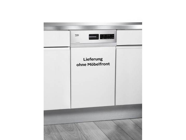 BEKO teilintegrierbarer Geschirrspüler DSS28021X, 11 Maßgedecke, Doppelt gut organisiert – inklusive Besteckschublade und Besteckkorb
