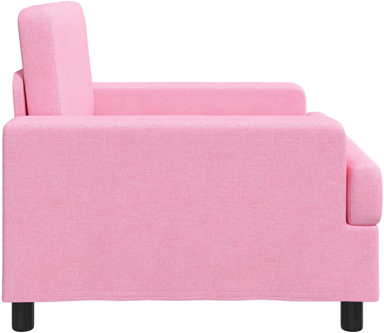 vidaXL Fauteuil Rose Tissu