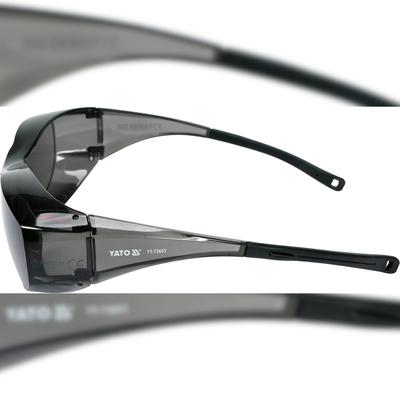 TRIZERATOP Schutzbrille grau – Überbrille mit verstellbaren Bügeln