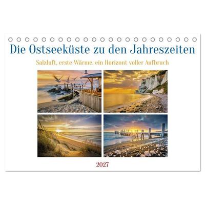 Die Ostseeküste zu den Jahreszeiten (Tischkalender 2027 DIN A5 quer), CALVENDO Monatskalender