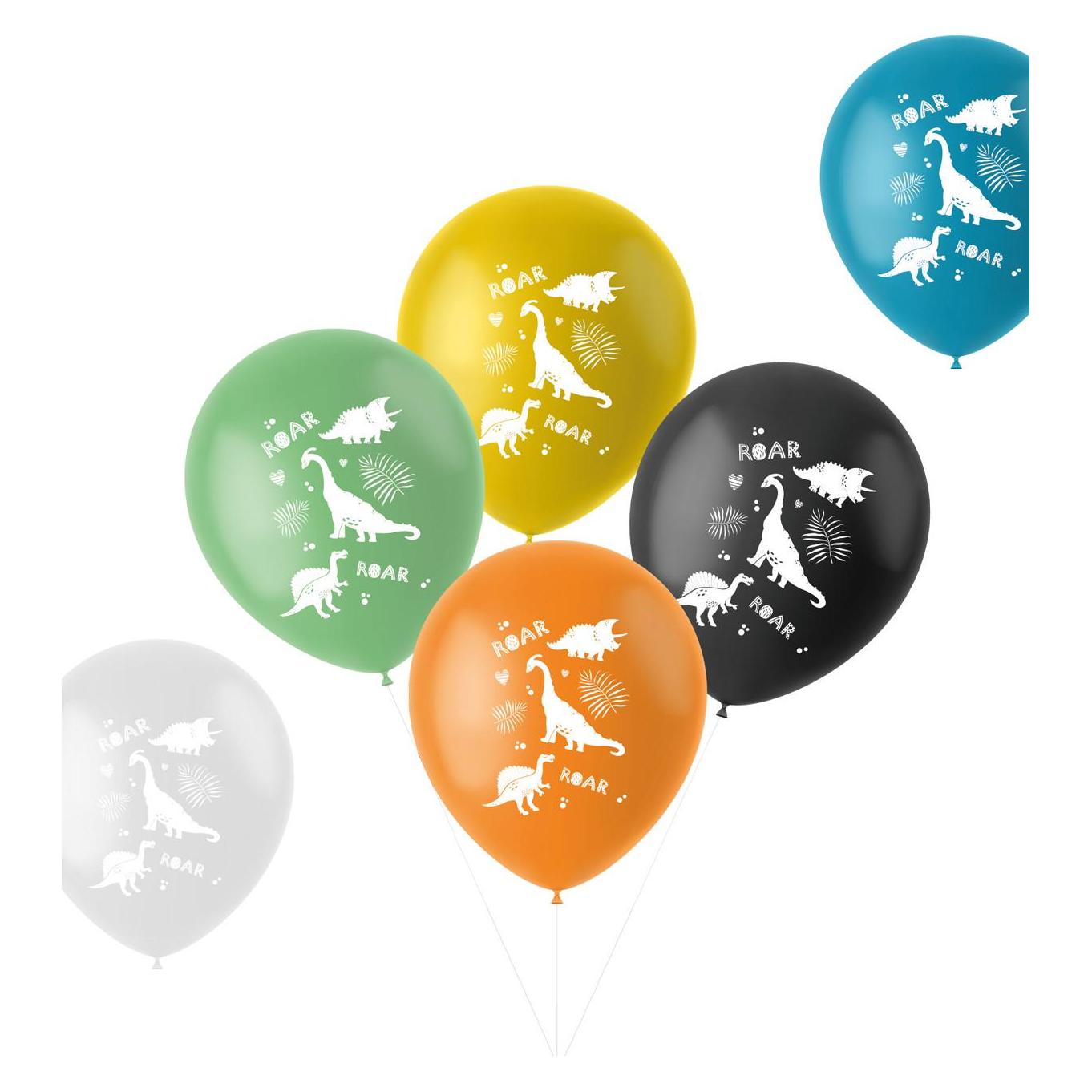 Folat Ballons latex Dinosaure (6x) (68.389)