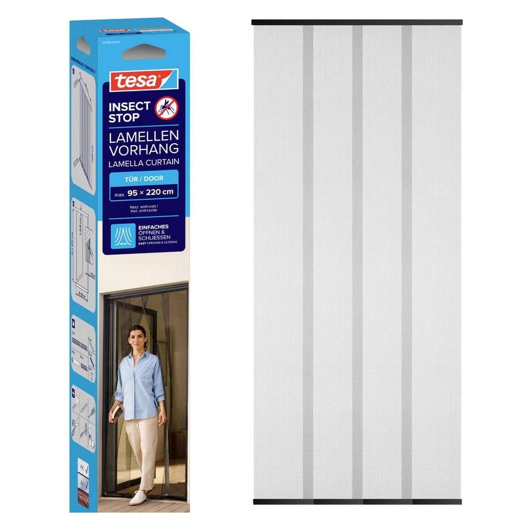 tesa Insektenschutz Standard Lamellentür (95 x 220 cm) (55198-00001-00)