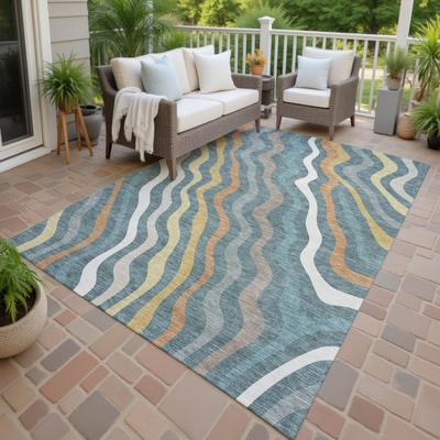 Addison Rugs Machine Washable Indoor/ Outdoor Modern Eureka Chantille Rug