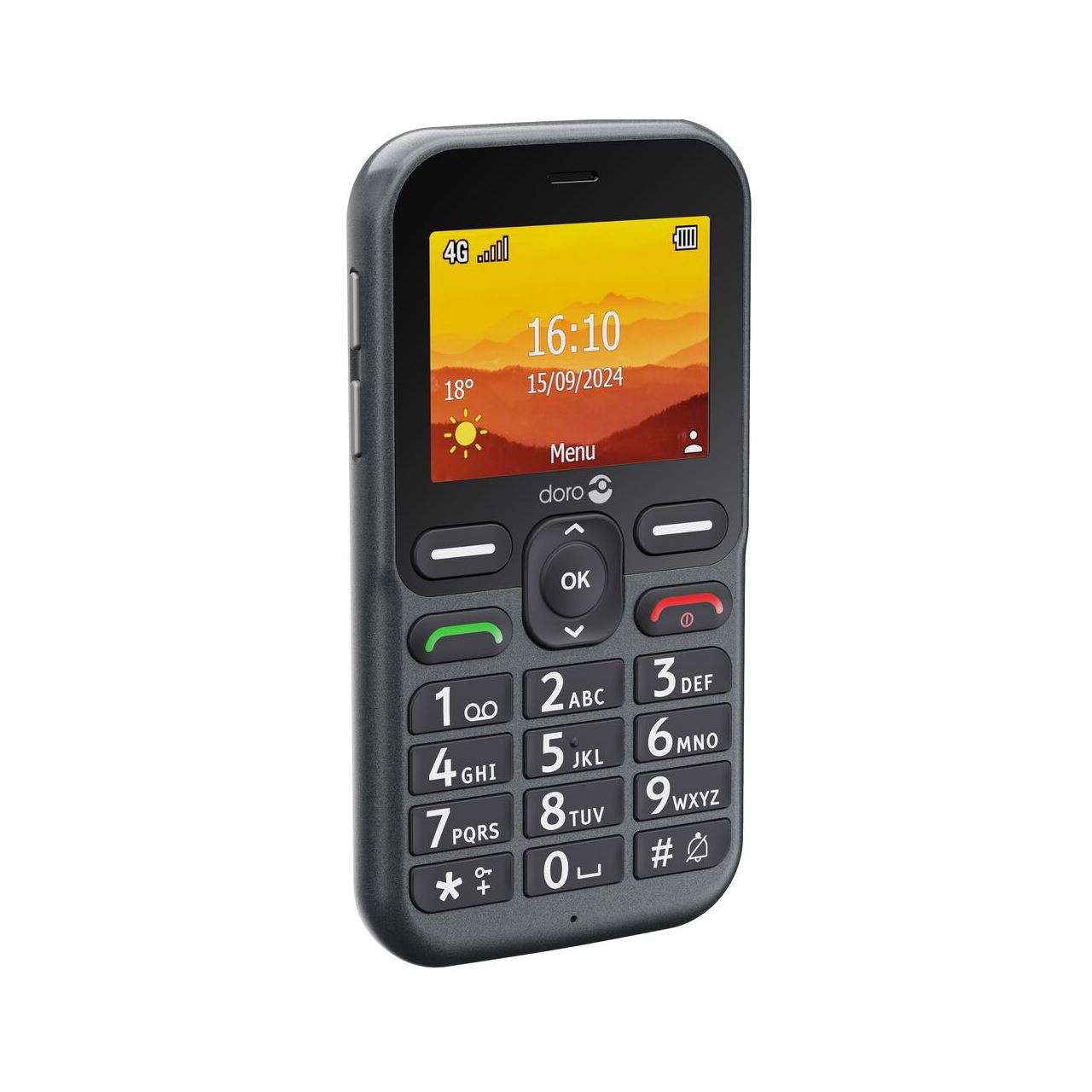 Doro Leva L10 4G, Großtastenhandy, graphit