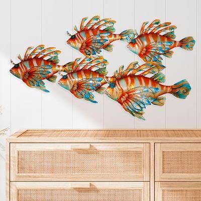 Eangee Lionfish Wall Art Orange , Orange