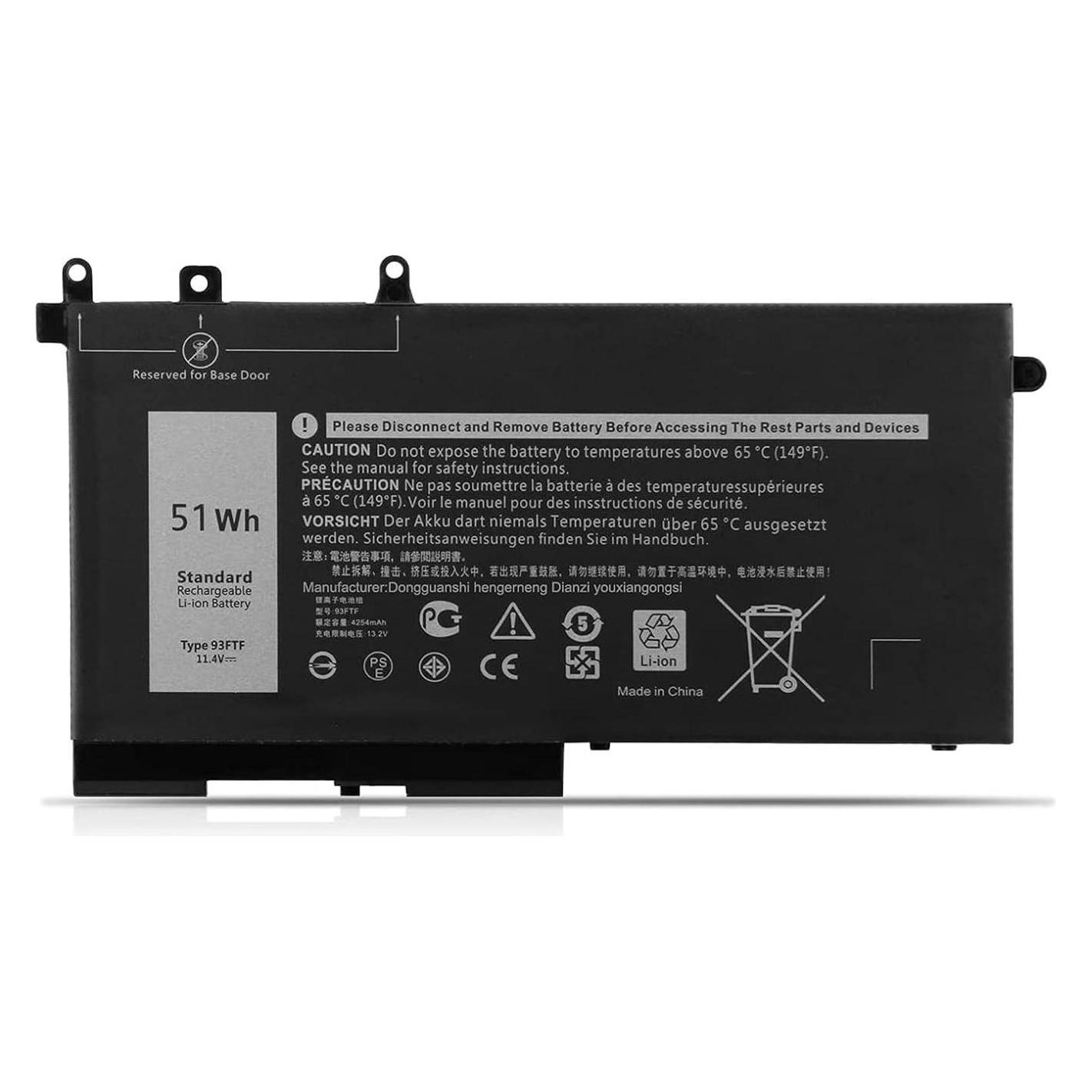 Dell Battery, 68WHR, 4 Cell (4 Zellen, 8500 mAh) (DV9NT)