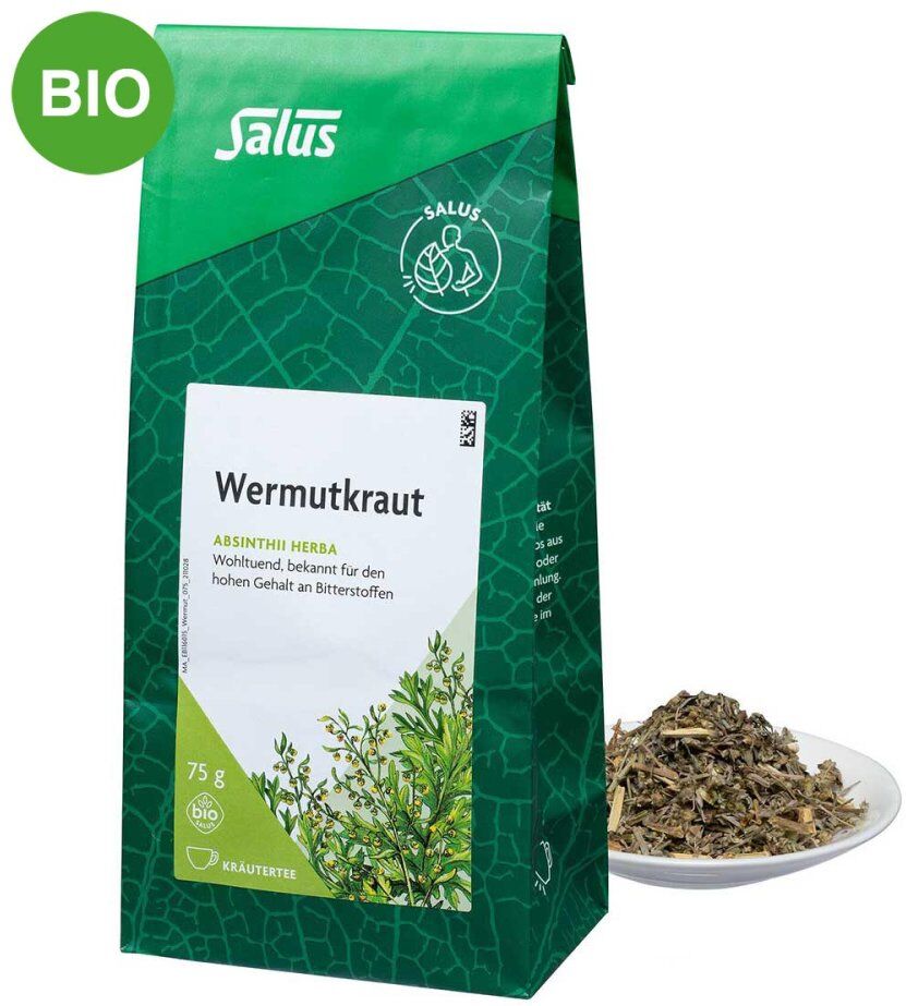 Wermutkraut Tee Bio Absinthii herba Salus 75g