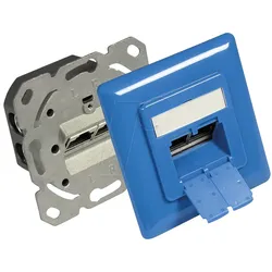 GC N0052B - RJ45-Anschlussdose, CAT.6, UP, himmelblau