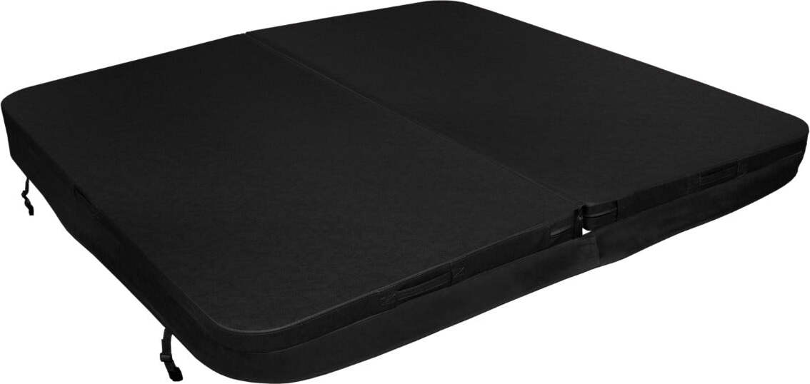 Whirlpool Abdeckung Spa 220x220cm Quadratisch Schwarz Hardtop Wetterfest