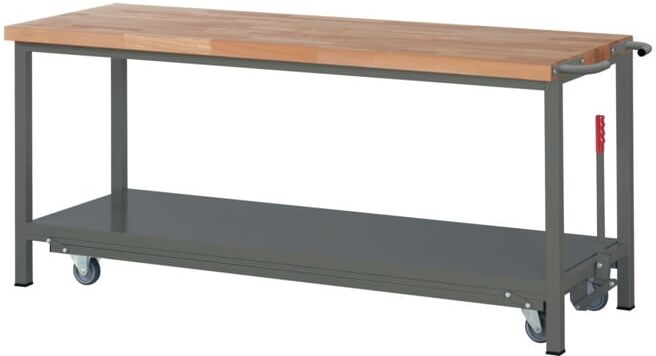 Etabli STIER Premium avec châssis roulant abaissable, lxPxH 2 000x700x880 mm (906076)