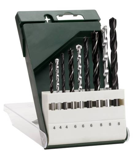 Bosch Accessories 2609255483 9teilig Universal-Bohrersortiment Metall, Stein, Beton, Holz, Mauerwerk 4 mm, 6 mm, 8mm