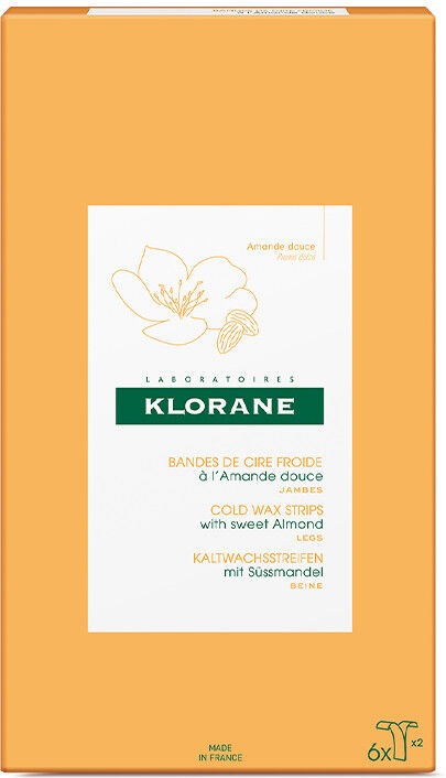 Klorane Bandes de Cire Froide à l'Amande Douce Rasage & Épilation