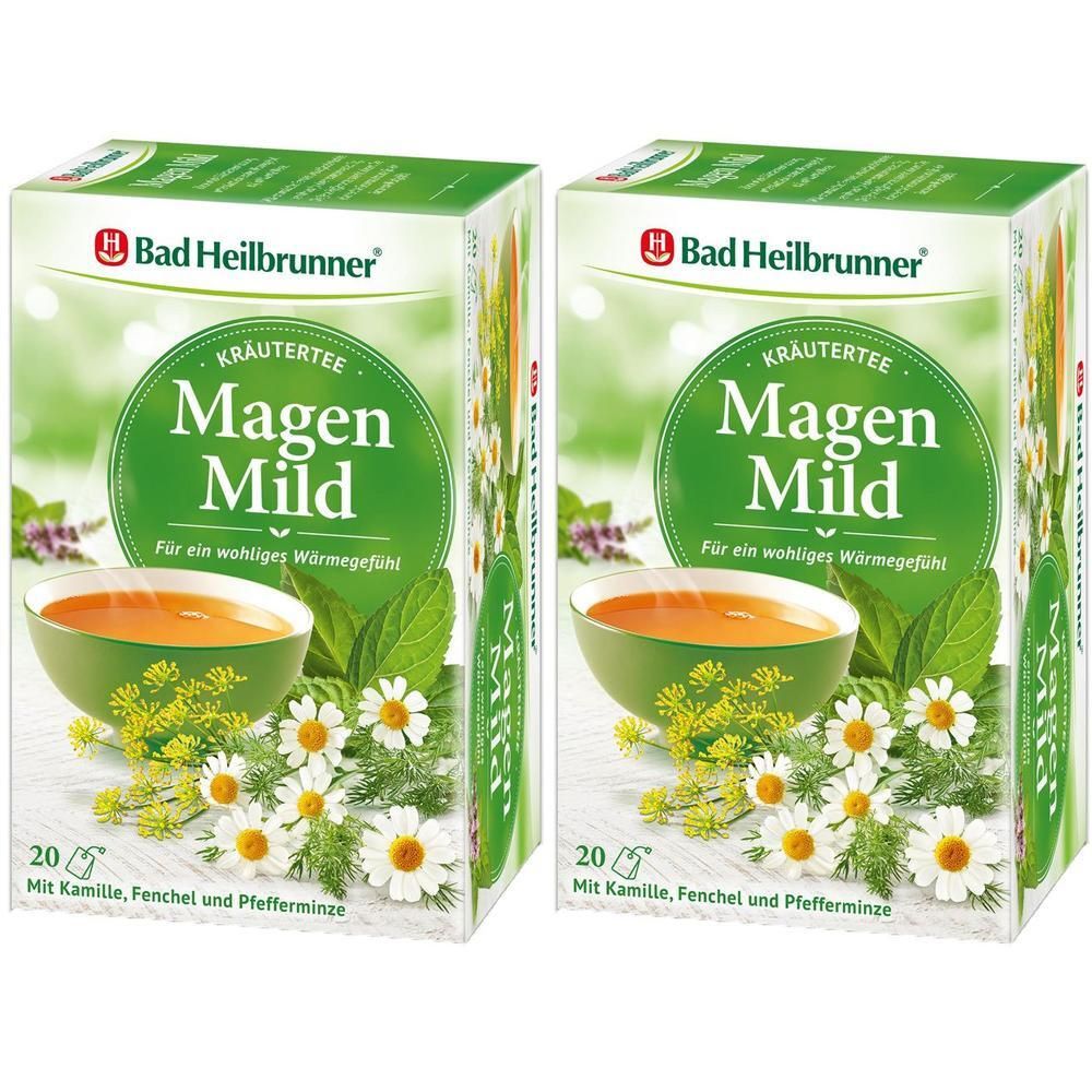 BAD Heilbrunner Wohlfühltee Magen Mild Filterbeut. 2x 2x20x2 g Filterbeutel
