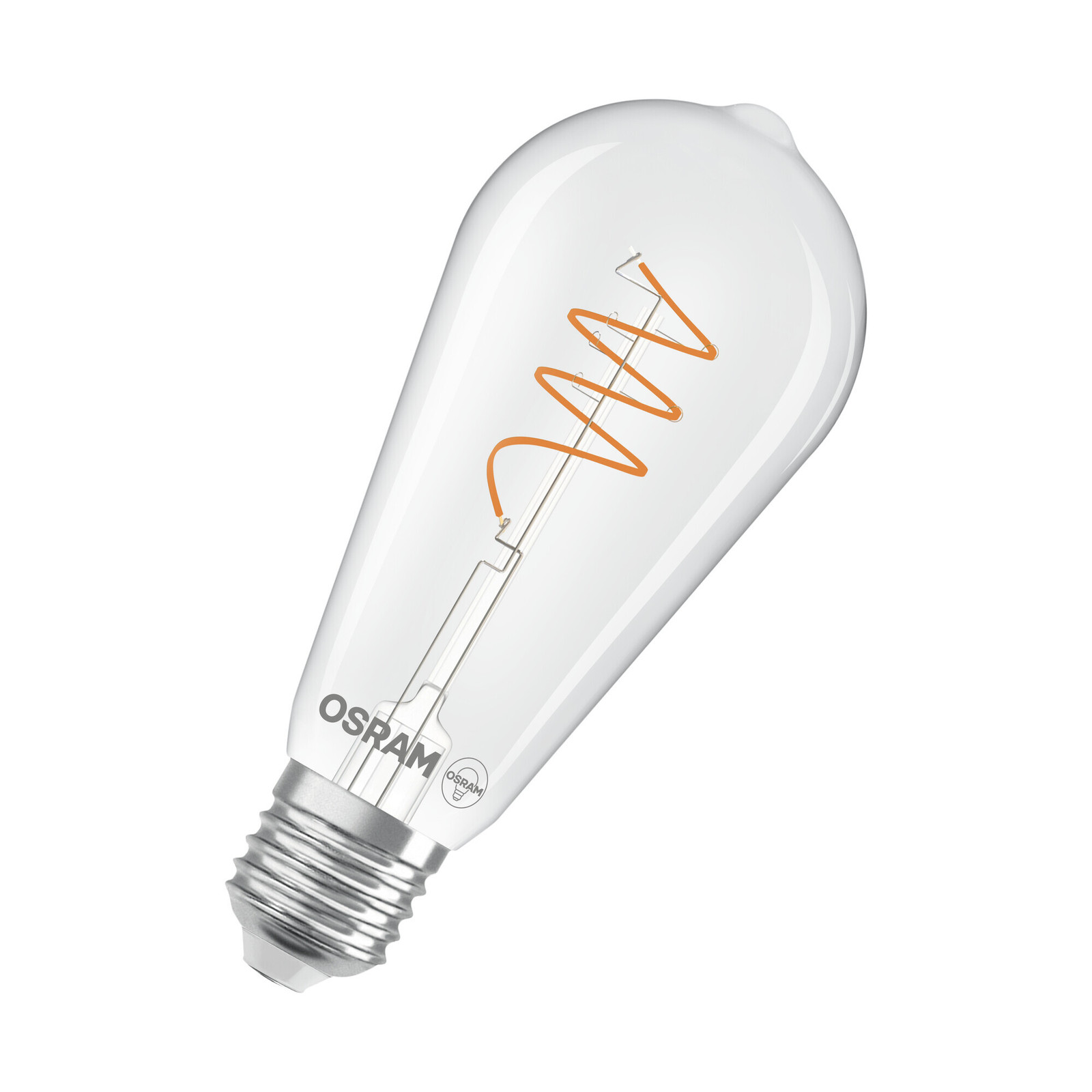 Osram Vintage 1906 Edison LED-lamp E27 Warmwit 3,4W 470 Lumen Helder Glas