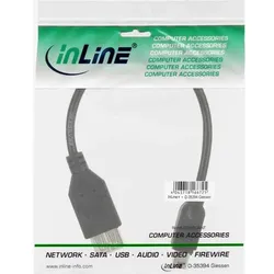 INLINE USB 2,0 Adapterkabel, Buchse A auf Mini-5-pol, Stecker, 0,2m