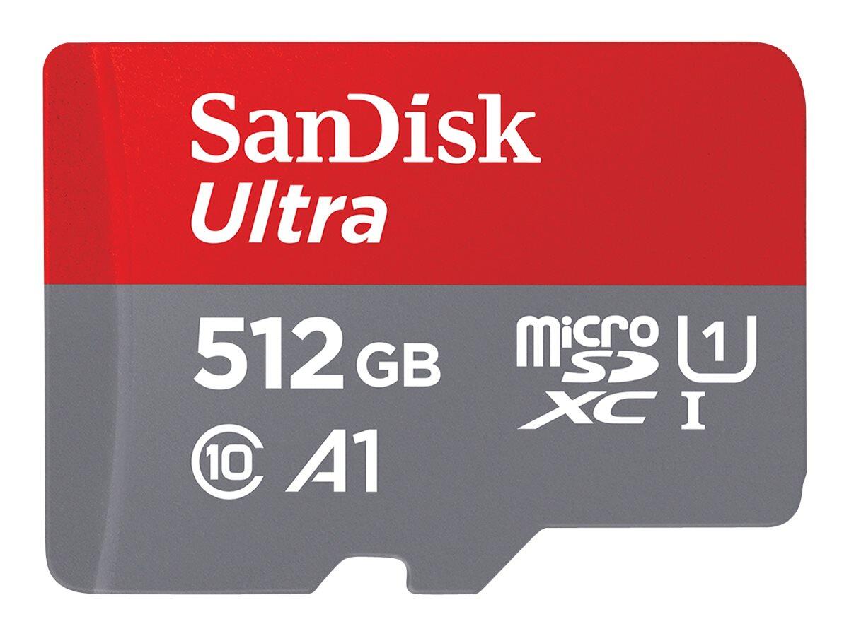 SanDisk Ultra microSDXC Speicherkarte für Chromebooks 512GB + SD Adapter SDSQUAC-512G-GN6FA