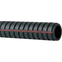 Öl- und benzinbeständiger Saug- und Druckschlauch gerippt GRECATO - 32 x 42 mm