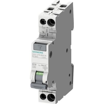 Siemens 5SV13166KK16 FI-Schutzschalter/Leitungsschutzschalter 1polig 16A 0.03A 230V