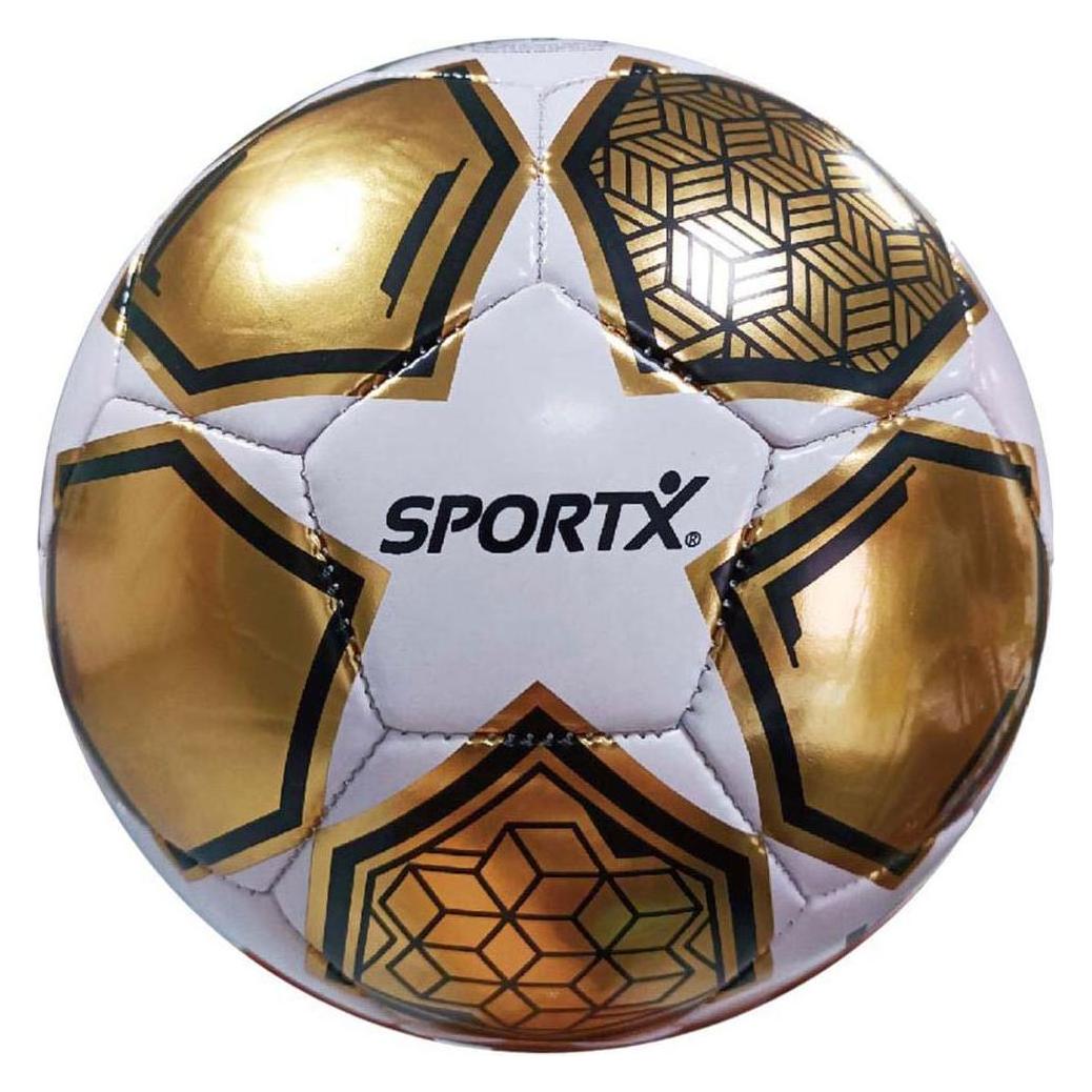 Sport X SportX Fussball Gold Weiss Stern Metallic 330-350gr, 21cm (2015245)