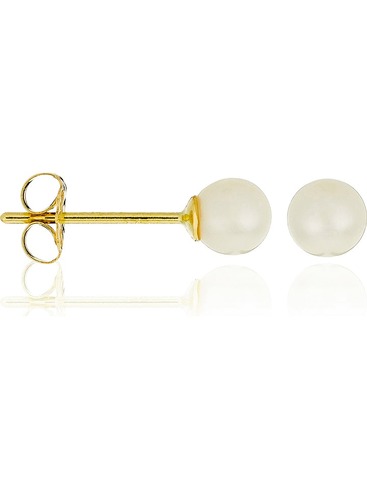 ATELIER DU DIAMANT Gold-Ohrstecker "My Pearl" mit Perlen - onesize