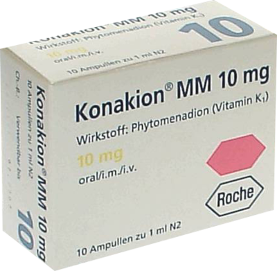 CHEPLAPHARM Arzneimittel GmbH KONAKION MM 10 mg Lösung 10 St 04273031