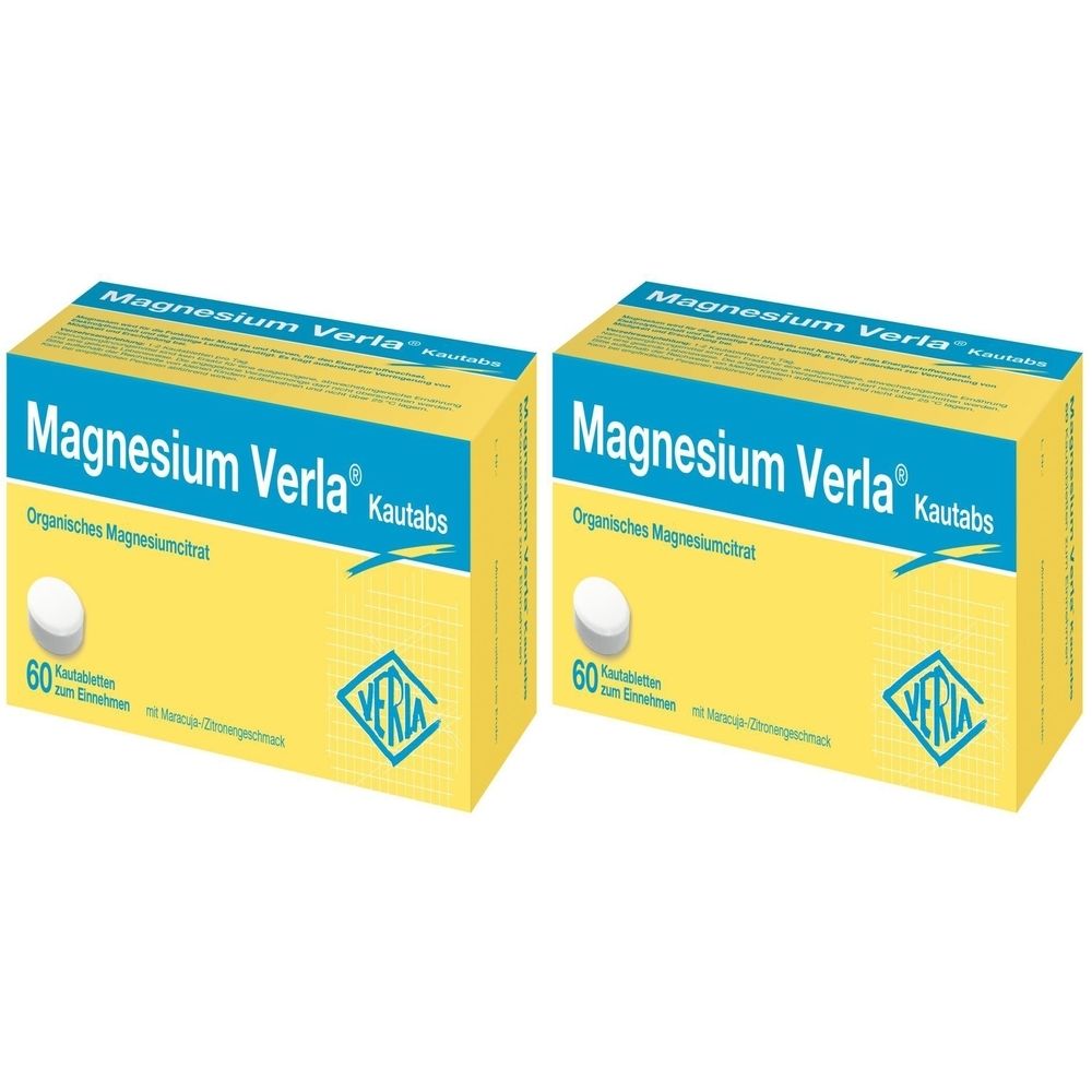 Magnesium Verla Kautabs 2x 2x60 St Kautabletten