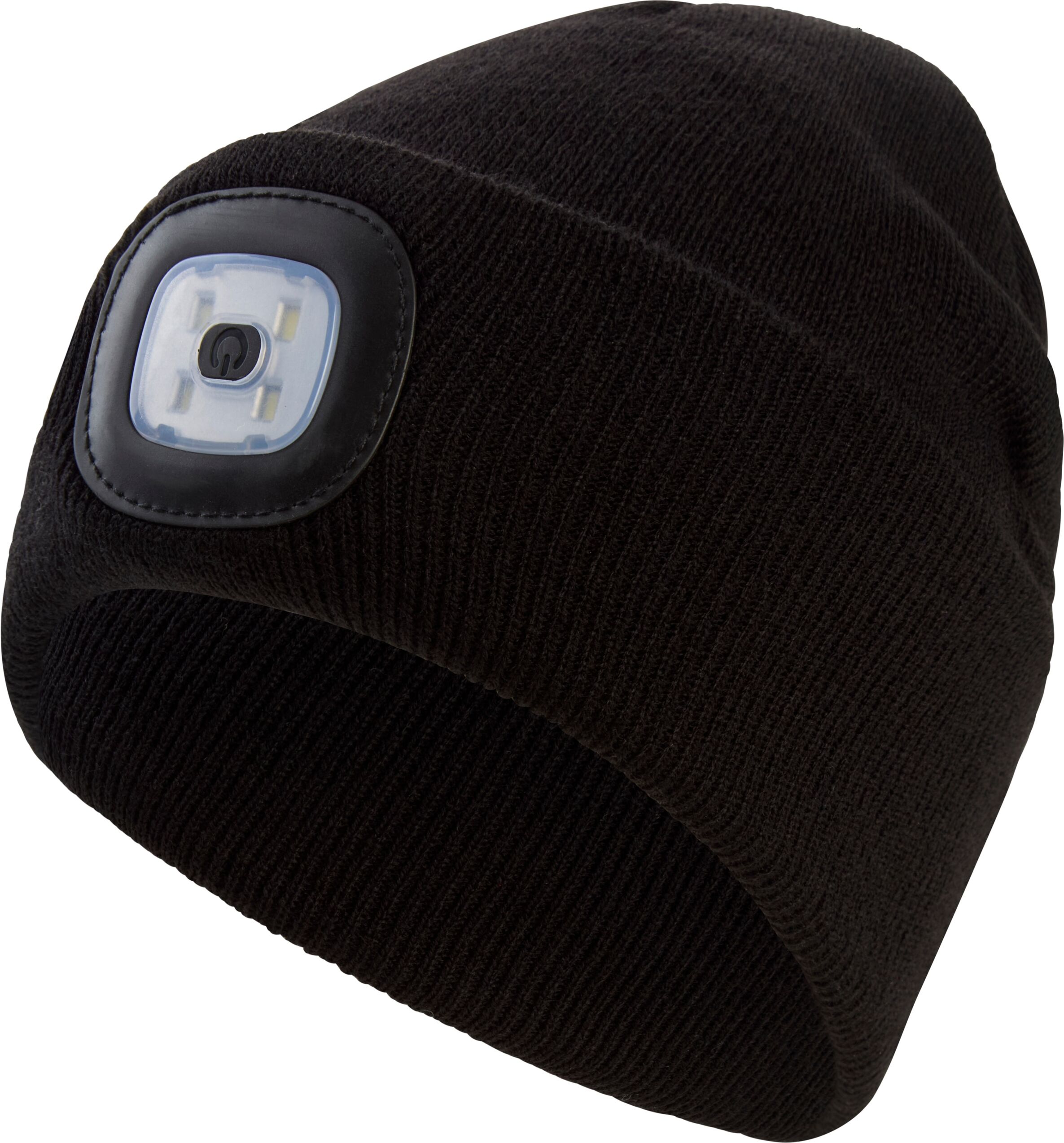 Beanie CHILLOUTS "ChillLight Hat", Kinder, Gr. - (47/55), schwarz, Feinstrick, Materialmix, Mützen Beanie, Mütze mit integriertem Licht schwarz - (47/55)