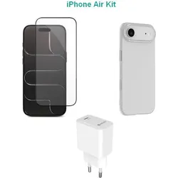 eSTUFF Kit für iPhone Air - Ladegerät, Schutzhülle und Schutzfolie