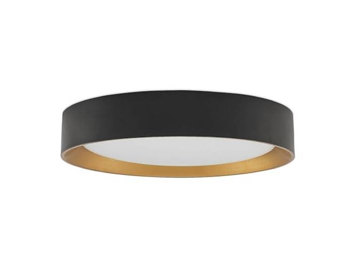 Lindby LED Deckenlampe in schwarz, gold, Deckenleuchte rund