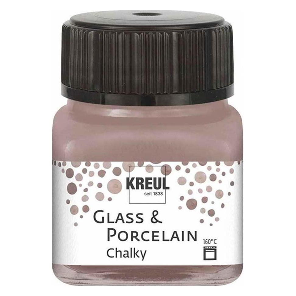 Kreul Glass & Porcelain Chalky, Porzellan- und Glasfarbe (20 ml) (16642)