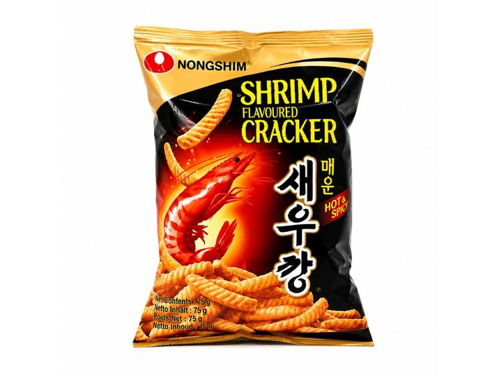 NongShim pittige garnalen cracker 75 g