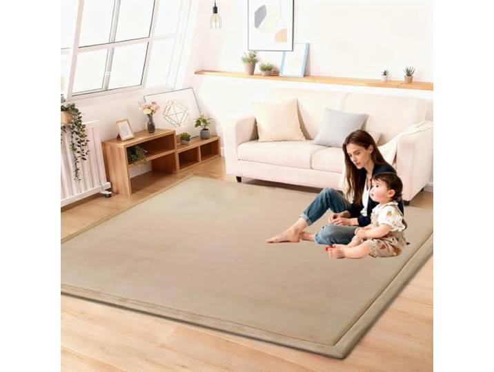 Lrisveana 2CM Dicker Krabbelmatte Baby Spielmatte 180 x 350 cm rutschfeste Vergrößern Spielteppich Kinder Teppich Kinderzimmer Mit Memory-Schaum Pflegeleichte für Kinderzimmer und Schlafzimmer