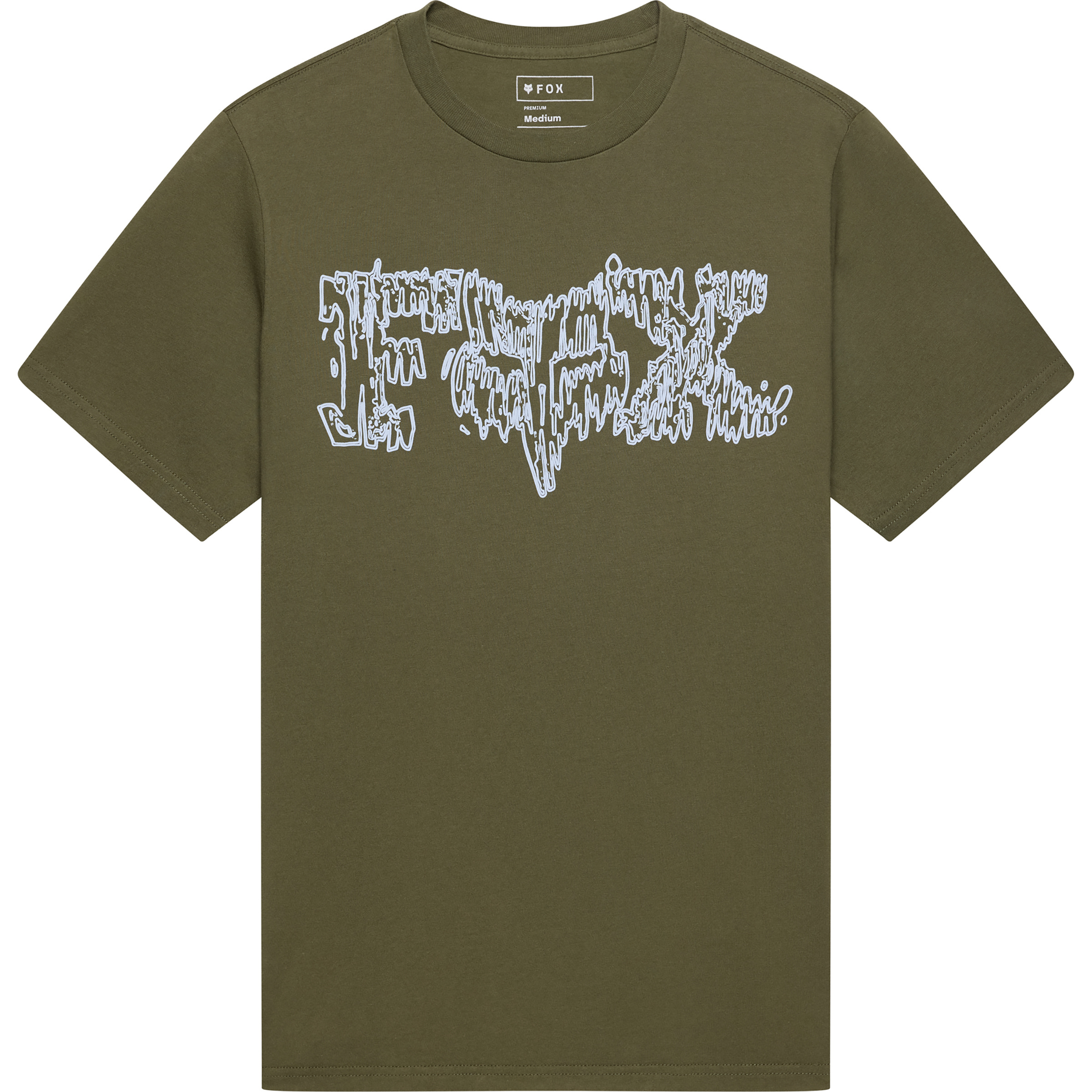 Fox Dustproof 195 Original Herren T-Shirts oliv Größe XXL Lifestyle Hautfreundlich