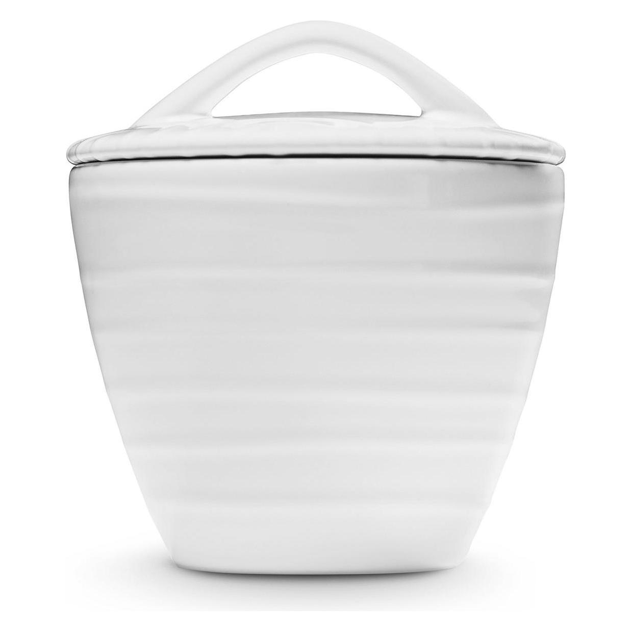 Gmundner Keramik Weissgeflammt Zuckerdose Gourmet (Ø 9cm) (32745115)